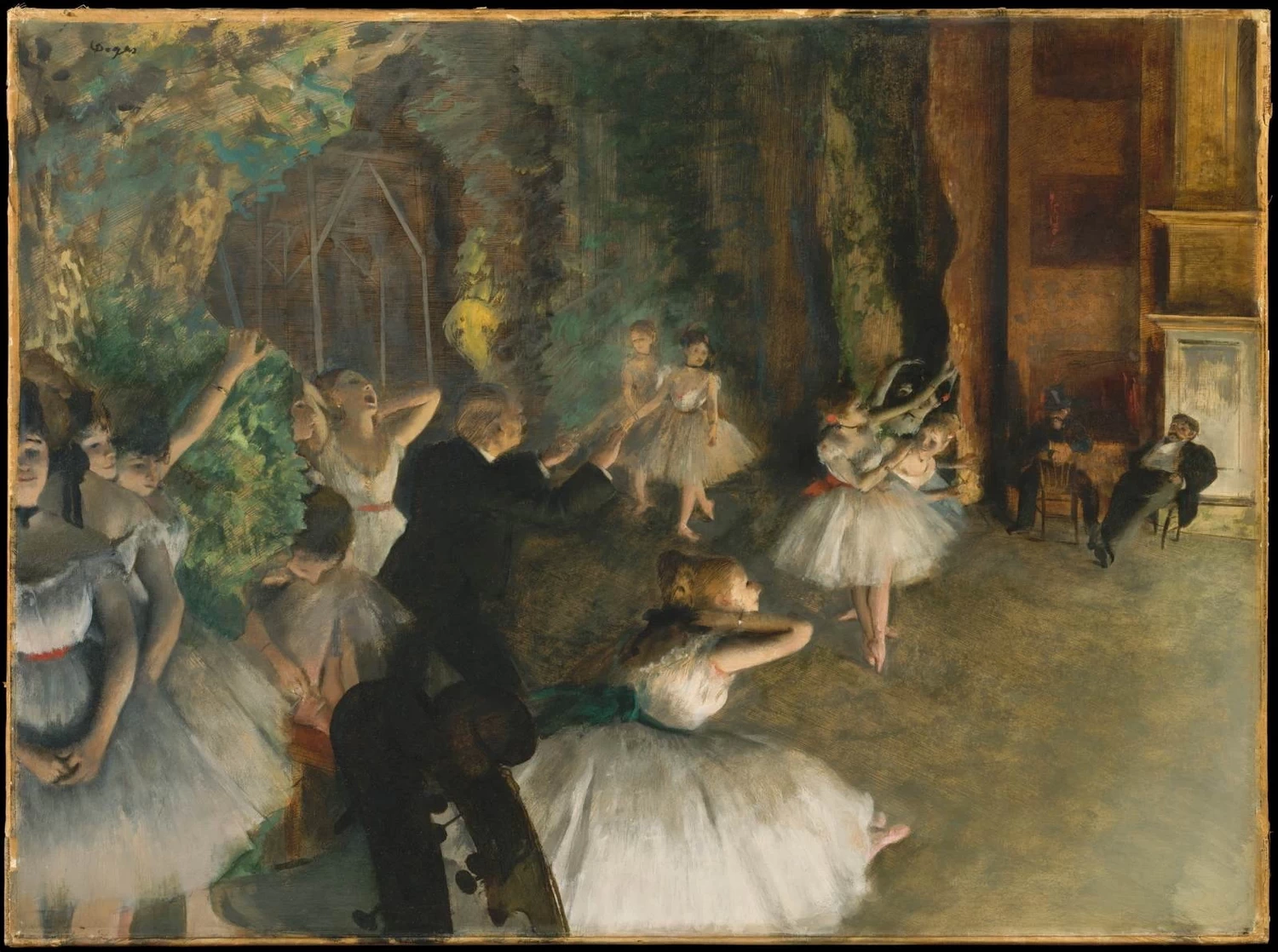 Prova di un balletto sul palco - Metropolitan Museum of Art, New York